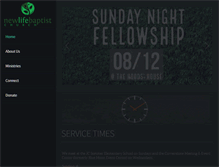 Tablet Screenshot of newlifebaptist.cc